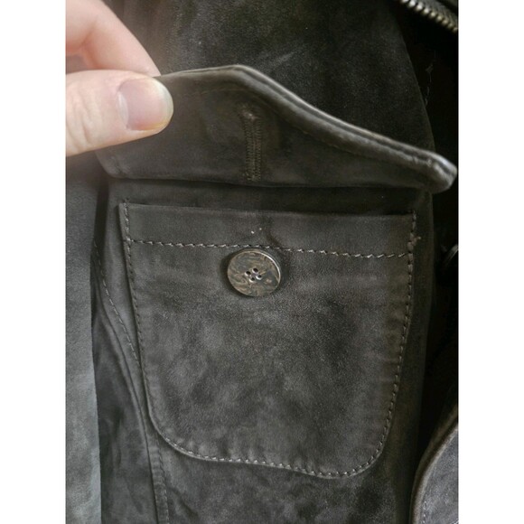 Compagnia delle Pelli Suede Jacket Dark Brown for Men Size Medium Made in Italy - Picture 2 of 16